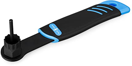Bluechain® Kassettenabzieher Fahrrad für Shimano HG & SRAM Kassetten/Zahnkranz Werkzeug auch für innenverzahnte Centerlock Bremsscheiben Verschlussringe/Kassette Abzieher aus rostfreiem Stahl
