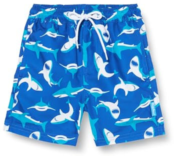Playshoes Badeshorts Jungen Beach-Short Badehose Schwimmhose Badebekleidung, Haie, 158/164