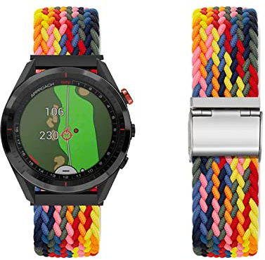 KUWAI Armband für Garmin Forerunner 955/945/935 - Nylon Geflochtenes Loop Band - Orange - Sportlich - Unisex - Atmungsaktiv, Hautfreundlich, Dehnbar, Einfache Längenanpassung - Metallschließe