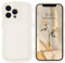 DOMAVER Case for iPhone 12 Pro with Cute Curly Wave 6.7 inch, TPU Silicone Slim Fit Shockproof Phone Case for Girls Women Men, Full Body Protective iPhone 12 Pro Max Cover, White