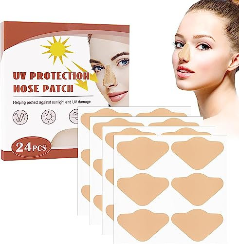 120 Stück Nase Sonnenpflaster,UV-Nasenschutz, Nasenschutz Aufkleber, Nasen Sonnenschutz Aufkleber, Nasenschutz für Sonnenschutz, Sonnenschutz-Nasenpflaster, Sonnennasenschutz (72pcs)