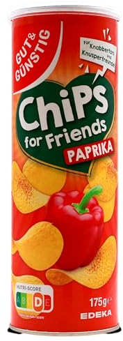 Gut & Günstig Chips for Friends Stapelchips Paprika, 15er Pack (15 x 175g)