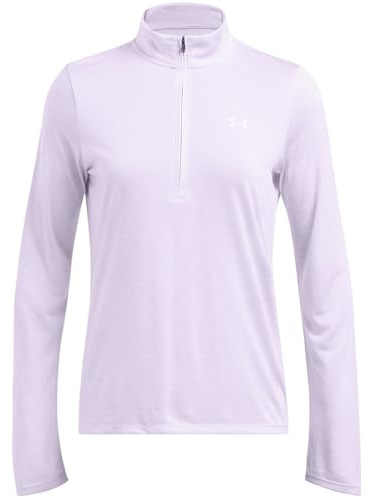 Under Armour Tech Damen-Trainingsjacke mit halbem Reißverschluss, Salzviolett, S