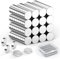 DOETYD 50pcs 8 * 2mm Mini Fridge Magnets Round Whiteboard Magnets Neodymium Magnets Strong Magnetic for Kitchen School Office Notice Board