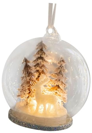 Weihnachtskugeln aus Glas, Baumschmuck – leuchtende Glaskugel für die Inneneinrichtung