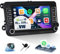 CAMECHO Android 13 Autoradio für VW Golf 5 6 Polo Passat Jetta Skoda Seat mit CarPlay Android Auto, 7 Zoll Bildschirm Touch Radio 2 Din mit BT FM/RDS GPS WiFi USB HiFi Canbus SWC+ Rückfahrkamera&MIC