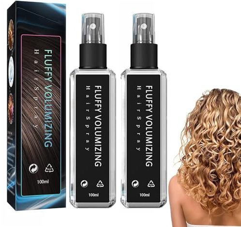 Fluffy Volumizing Hair Spray, Natural Plant Protein Hair Thickening Spray,Hair Mousse for Volume Fine Hair, Extra-Volume Magic Styling Gel Unisex (2pcs)