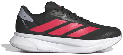Adidas Homme Duramo SL 2 Running Shoes, Core Black/Lucid Red/Halo Silver, 44 EU