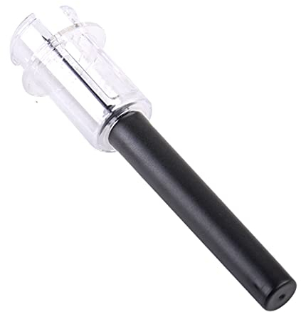 Romeeton Pneumatic Air Pressure Corkscrew Pump Popper Red Wine Pressure Tube Stainless Steel Needle Bottle Opener Remover Cork Out Tool Suitable for Vintage Lovers