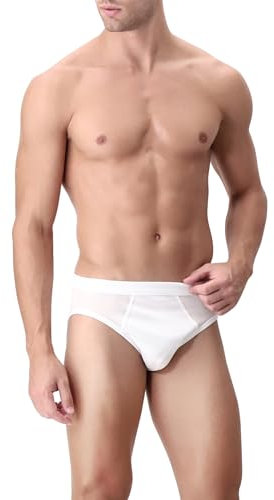 PEROFIL 3 Pezzi Slip Medio 100% Filo Scozia MILORD, Bianco 6