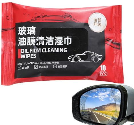 Lingettes de nettoyage pour enlever le film d'huile des vitres de voiture : chiffons de nettoyage pour vitres, pare-brise, dissolvant de film d'huile, nettoyant pour vitres de voiture | Lingettes de
