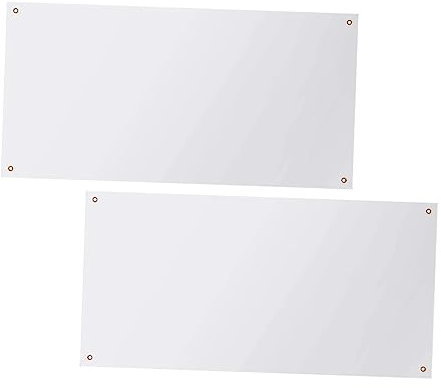 NULYLU 2stücke Weißes Blanko-banner Aus Leichtem Graffiti Selbergestalten Vielseitig Für Diy-dekorationen Hintergrundtauglich Für Büro-events Und Feiern
