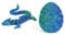 3D Printed Rose Dragon Egg With Dragon Inside, Articulated Dragon Egg Toy, Mysterious And Exquisite 3D Printed Flexible Joint Dragon (Laser Green)
