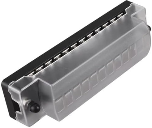 QRZTVKMX 12-Wege-Sicherungskasten-Klingenblockhalter Mit Schraubenmutter-Anschluss-Sicherungskastenhalter Für Auto-LKW-Fahrzeug-Marine-Boot