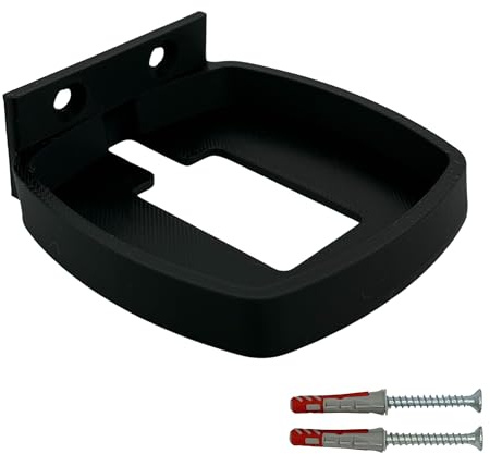 Wandhalterung für FRITZ!Fon C6, 3D-Druck, mit Schrauben und Dübel (Schwarz)