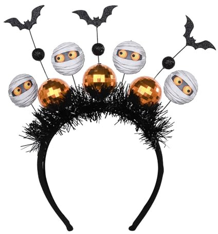 Haarreif Halloween, Fledermaus Haarreifen, Geeignet für Kinder und Erwachsene, Geeignet für Halloween, Karneval, Mottopartys, Rollenspiel-Kostümzubehör Kopfbedeckungen