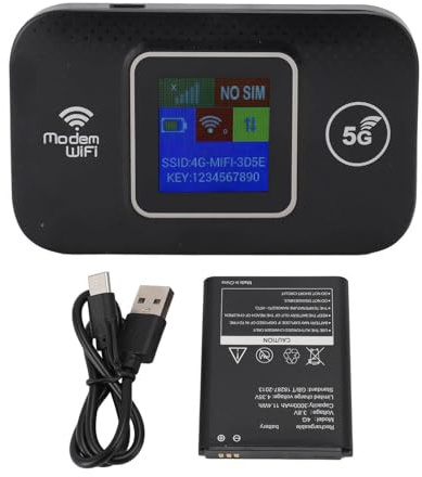 LiebeWH Tragbarer 4G-LTE-Hochgeschwindigkeits-WLAN-Router mit 300 Mbit/s für die Gemeinsame Nutzung von Bis zu 10 WLAN-Geräten. Tragbarer Plug-and-Play-Router für Mobiltelefone, Tablets und Laptops