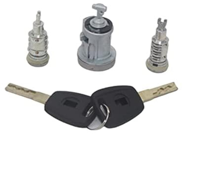 AL161, pour Fiat, Peugeot, Boxer, Citroën, Jumper avec clés à Lame SIP22, kit Complet de 3 pièces pour Serrure de Contact, Barillet de Serrure de Porte et de Coffre