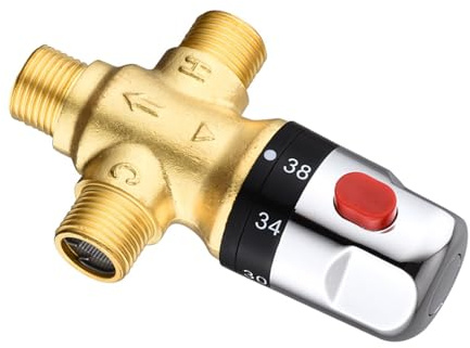 Precisions Temperaturstabilität 0, 5 Zoll DN15 Messing Thermostatventile Mischen für Haushaltsinstallationen Messing