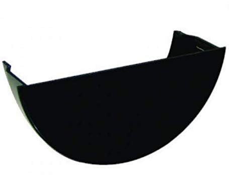 FLOPLAST 112mm Half Round Gutter Internal Stop End - Black - Pack of 2