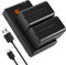 DSTE 2PCS NP-F730 NP-F750 NP-F770(5000mAh/7.4V) Batterie Ladegerät Compatible für Sony CCD-SC5,DCR-TRV820K, CCD-SC65,DCR-TRV9,CCD-TRV82,DCR-TRV900,CCD-TR3000,CCD-TRV85,DCR-VX200,CCD-TR3300 Kamera