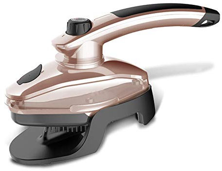 Tbslee Ferro da Stiro Palmare con Testa Girevole, Mini Potente Ferro da Stiro A Vapore per I Vestiti 1000W Portatile Ruga Remover 100Ml per La Casa E La Corsa (Rosso),Gold
