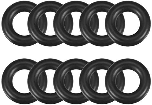sourcing map 10 Stück O Ring Dichtungsringe 8x 15x 3,5 mm Metrische Nitrilkautschuk Durchflussring Gummi Ersatzdichtung für Sahnespender Pumpe Schnellkupplung Umfülladapter