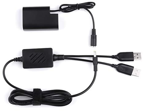 DMW-DCC12 USB Power Cable kit DMW-DCC12 DC Coupler Dmw-Blf19 Dummy Battery (BLF-19 Battery Replacement) Compatible with PANASONIC DMC-GH3 DMC-GH4 DMC-GH3K DMC-GH4K DC-GH5 GH9 and more Cameras