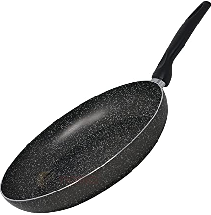 NAMAI - Padella Antiaderente 28cm, Super Resistente, Adatta alla Lavastoviglie, Alluminio, Effetto Pietra, Padelle Antiaderenti Professionali, No Induzione (28CM)