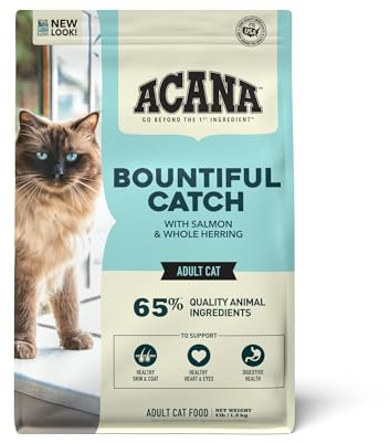 ACANA Dry Cat Food Bountiful Catch Salmon Catfish and Herring 4lb Bag