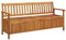 vidaXL Akazienholz Massiv Gartenbank mit Stauraum Truhenbank Sitzbank Bank Auflagenbox Kissentruhe Kissenbox Gartentruhe Box 170cm