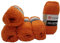 5 x 100g Strickwolle YarnArt Eco Cotton mit 85% Baumwolle, 500 Gramm Wolle einfarbig (terrakotta 779)