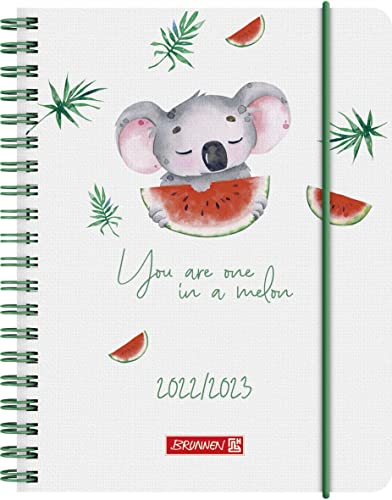 BRUNNEN Schülerkalender „Koala“ 2022/2023 A6 2 Seiten = 1 Woche, 1071855033, Motiv: Koala