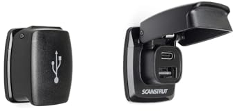 Scanstrut ROKK Flip Pro USB Charger – IPX4 Waterproof Dual USB-A & USB-C Fast Charging Port | 12/24V Marine & RV Power Socket