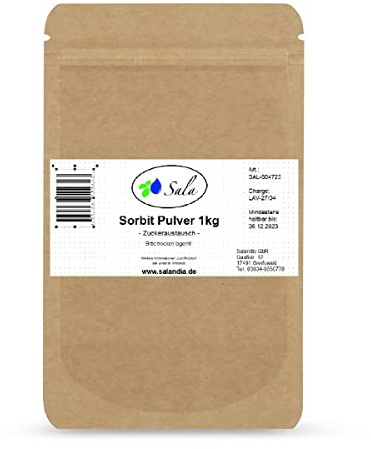 Sala Sorbit Pulver E420 konv. 1 kg 1000 g Beutel