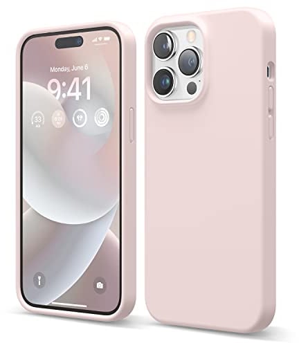 elago Liquid Silicone Case Compatible with iPhone 14 Pro Max Case (6.7), Premium Silicone, Full Body Protection - 4 Layer Shockproof Phone Cover, Anti-Scratch Soft Microfiber Lining (Lovely Pink)