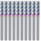 1/8 Carbide Square End Mill for Aluminum Copper Applications, 3-Flute,1/8 Cutting Diameter,1/8 Shank,DLC Coating, CNC Router Bits, End Mill Bits, U-Type Design, 10-Pack (3.175 * 3.175 * 12mm)