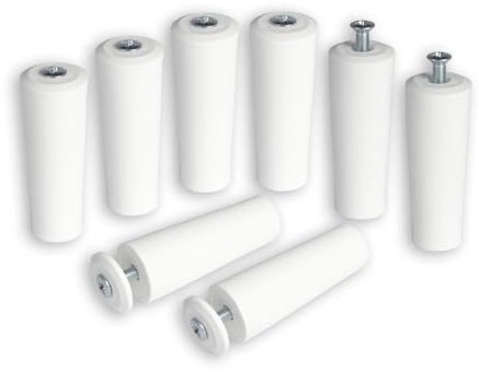 8 x INOVATEC Anschlagstopper 60 mm weiß für Rollladen Rolladenstopper Anschlagpuffer Fenstersicherung