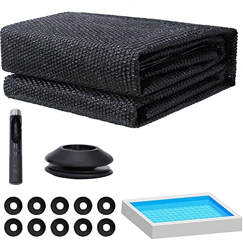 Melko Solarfolie Pool 800x500 cm Poolabdeckung für effiziente Wärmespeicherung Solarplane Ösen Solarabdeckung Schwarz PVC Wärmeplane für Schwimmbäder