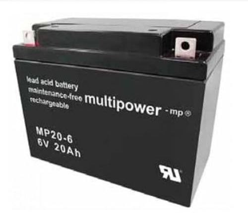 Multipower MP20-6 / 6 V 20 Ah Batterie au plomb AGM