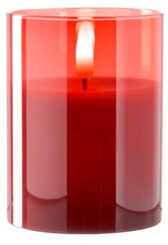 LEONARDO HOME GK/LED Kerze 10x8 rot