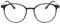 KAEOISFU Superleicht Oval Schwarz Rahmen Lesebrille Damen Herren 1,0, Runden Blaulichtfilter Computerbrille Lesebrillen, Retro-Runde Computer Lesebrillen mit Sehstärke