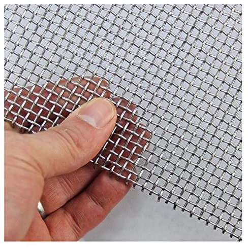 Tissu de Treillis Métallique Treillis métallique tissé à 10 mailles - Treillis métallique en acier inoxydable 304 - Trou de 2 mm - Feuille de treillis pour rongeurs - Grillage de cuisson - Pour le br