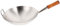 UPKOCH - Padella wok in acciaio inossidabile da 32 cm, base curva sicura per stufe a gas ed elettriche, distribuzione rapida del calore e frittura ad alta efficienza dell'olio (profondità 9 cm