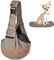 CUBY Hundetragetasche, Sommer Tragetücher Hunde, freihändiges atmungsaktives Mesh verstellbar für kleine Hunde und Katzen (Verstellbarer Schultergurt, Braun)