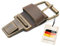 Thielemann Ersatzschnalle für Taschen mit einem 3 cm breitem Riemen, Taschenverschluss mit Steckschnalle & Steckschloss, Ersatzteil zum selbst reparieren (ranger | dunkelbraun)