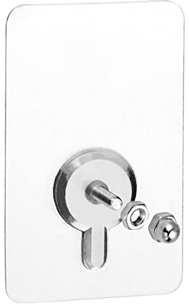QWORK® 30 Stück Klebe Schrauben für Wandbefestigung - 14mm Schraubstange - 5 x 8 cm - 10 kg Belastung - Kleben Satt Bohren