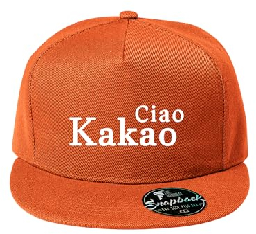 DELUNO Ciao Kakao Cap Reine Farbe Baseboard Baseballkappe Kappe Mütze Neon Orange (Cap-504-Orange)