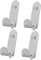 Gadpiparty 4pcs Stainless Steel Freezer Shelf Hooks Durable Support Clips for Fridge Coolers Space-saving Design Easy to Install Long-lasting Sturdy Construction