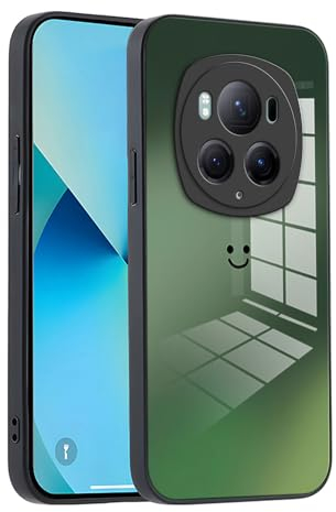 XINYEXIN Funda para Honor Magic 6 Pro Case con Vidrio Degradado, Moda Ultra Delgado Antichoque y Antiarañazos Protectora Carcasa - Verde